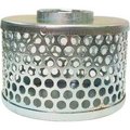 Apache Apache 70002000 4" FNPT Plated Steel Round Hole Strainer 70002000